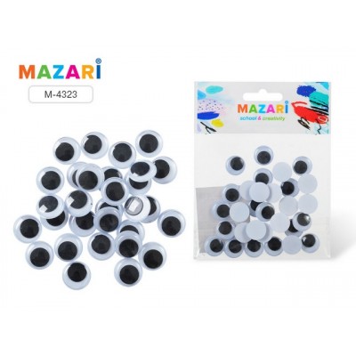 Глазки декоративные MAZARI подвижные №4 М-4323*24 Глазки декоративные MAZARI подвижные №4 М-4323*24