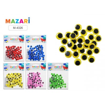 Глазки декоративные MAZARI подвижные №7 М-4326*24 Глазки декоративные MAZARI подвижные №7 М-4326*24