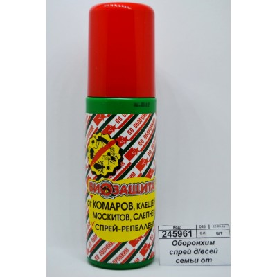 Оборонхим спрей для всей семьи от клещей, комаров 100мл *36 Оборонхим спрей для всей семьи от клещей, комаров 100мл *36