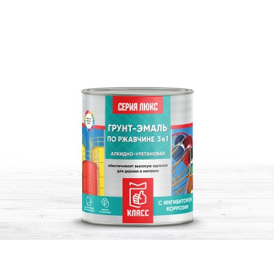 ГРУНТ-ЭМАЛЬ по ржавчине белый 1,9кг Класс Люкс *6 ГРУНТ-ЭМАЛЬ по ржавчине белый 1,9кг Класс Люкс *6
