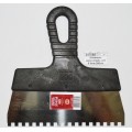 Шпатель нержавеющая сталь зуб 6*6мм 200мм черная ручка 311-2200 *20 Шпатель нержавеющая сталь зуб 6*6мм 200мм черная ручка 311-2200 *20