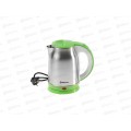 Чайник электрический SA-2147G 1,8л нержавеющая сталь+зелёный дисковый Чайник электрический SA-2147G 1,8л нержавеющая сталь+зелёный дисковый