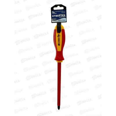 Отвертка диэлектрическая двухкомпонентная ручка,намагниченный наконечник,РН3-150мм 3101308