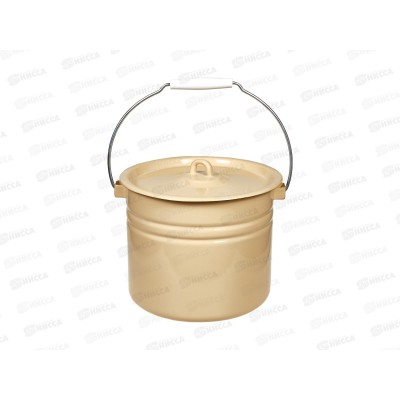 Ведро 9л с крышкой, цельнотянутое палевое С41222.Пц Ведро 9л с крышкой, цельнотянутое палевое С41222.Пц