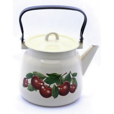 Чайник 3,5л декорированный сферический Вишневый сад с петлей С2716*55  *4