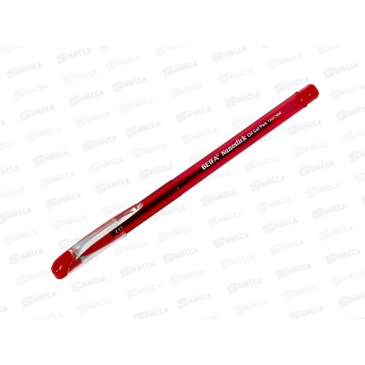 Ручка масляная BEIFA Nanoslick красная, 3176-RD *12/144/1728