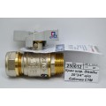 Кран шаровый для воды 20*3/4&quot цанга/шайба бабочка СТМ Стандарт *15