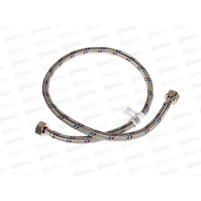 Подводка для воды сталь 1/2&quot гайка/гайка  80см СТМ *10/100