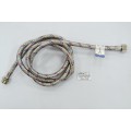 Подводка для воды сталь 1/2" гайка/штуцер 150см СТМ *10/50 Подводка для воды сталь 1/2" гайка/штуцер 150см СТМ *10/50