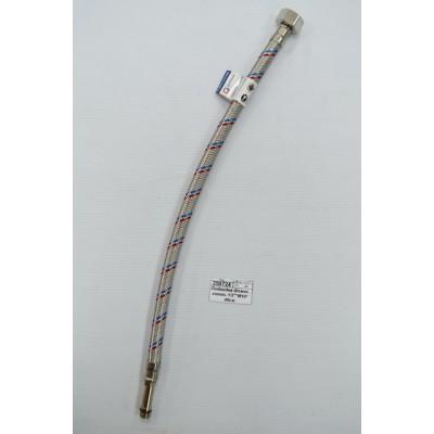 Подводка для смесителя сталь 1/2"*М10*40см длинный, штуцер СТМ *100