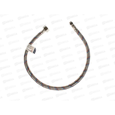 Подводка для смесителя сталь 1/2&quot*М10*60см короткий штуцер СТМ *100