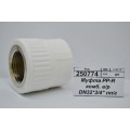  Муфта PP-R комбинированная внутренняя/резьба DN32*3/4&quot полипропиленовая/гайка СТМ Пластмассовая *10/120