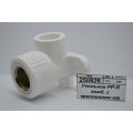 Угольник PP-R комбинированный с креплением, наружней резьбой DN20*1/2&quot полипропиленовый/штуцер СТМ Пластмассовый *10/180