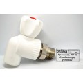 Кран шаровый PP-R для радиатора угловой DN20*1/2&quot СТМ Пласт *5/100