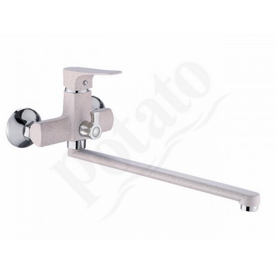 Смеситель для ванны РОТАТО Р22222-17 40мм белый в крап