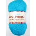 Пряжа Воздушная бирюза меринос25% шерсть25% акрил50% 100гр 370м 024