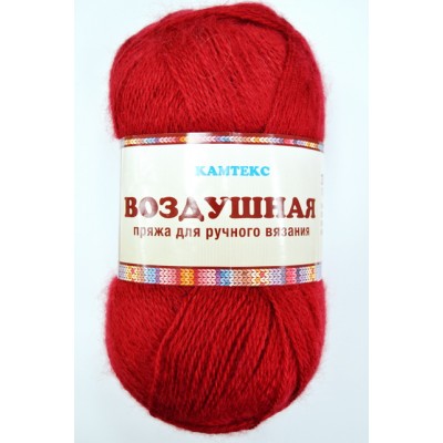 Пряжа Воздушная вишня меринос25% шерсть25% акрил50% 100гр 370м 091 Пряжа Воздушная вишня меринос25% шерсть25% акрил50% 100гр 370м 091