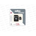 Карта памяти SmartBuy microSD, 128Gb (class10) с адаптером