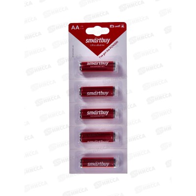 Батарейка SmartBuy LR6/5B strip *5/60/600 Батарейка SmartBuy LR6/5B strip *5/60/600