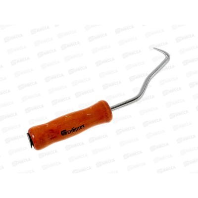 Крюк для вязки арматуры 210мм, с деревянной ручкой, Сибртех, 84876