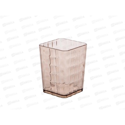 Стакан для зубных  щеток &quotКристалл&quot тонированный М6764 *22