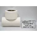 Тройник PP-R комбинированный, внутренняя резьба DN20*1/2&quot СТМ Пластмассовый *10