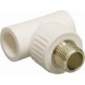 Тройник PP-R комбинированный, с наружной резьбой DN20*3/4&quot СТМ Пластмассовый *10
