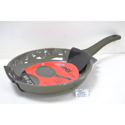 Сковорода WR-8172 28см Green Stone с гранитным покрытием