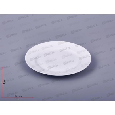Тарелка мелкая 175мм фарфор Идиллия белье 7С1222 *20 Тарелка мелкая 175мм фарфор Идиллия белье 7С1222 *20