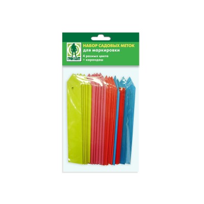 Набор садовых меток с карандашом 20шт *120 Набор садовых меток с карандашом 20шт *120