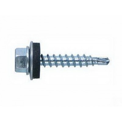 Саморез кровельный 4,8*35 (200шт) цинк, Zitar *16