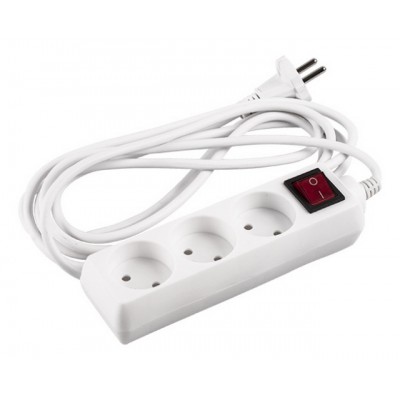 Удлинитель ФАZA 3м, 3 гнезда, с выключателем, FS03-300 Удлинитель ФАZA 3м, 3 гнезда, с выключателем, FS03-300