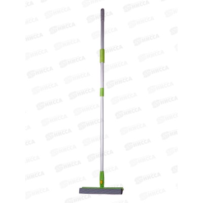 Окномойка "Умничка" 25см с телескопической ручкой поворот насадки 120см изумруд *50 С018 Окномойка "Умничка" 25см с телескопической ручкой поворот насадки 120см изумруд *50 С018