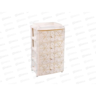 Комод 4-х секционный широкий "Лаура" слоновая кость *1 М6839 Комод 4-х секционный широкий "Лаура" слоновая кость *1 М6839