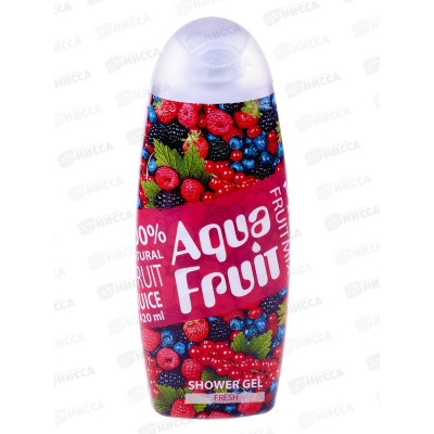AQUA FRUIT Гель для душа Fresh 420мл *8 AQUA FRUIT Гель для душа Fresh 420мл *8