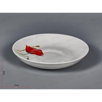 Блюдце чайное 150мм Алый мак 5С0034 *20