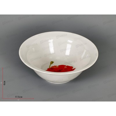 Миска 550см3 Идиллия Алый мак 5С0024 *15 Миска 550см3 Идиллия Алый мак 5С0024 *15