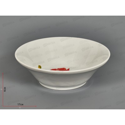 Салатник 600 см3 Идиллия Алый мак 5С0026 *15