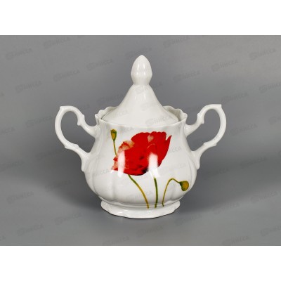 Сахарница 550 см3 &quotРоманс&quot Алый мак 5С0029 *12