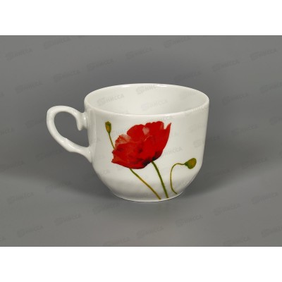 Чашка чайная 250см3 "Кирмаш" Алый мак 5С0033 *24 Чашка чайная 250см3 "Кирмаш" Алый мак 5С0033 *24