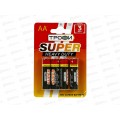 Батарейки ТРОФИ R6 Super Heavy Duty Zinc, 4BL *4/40/720