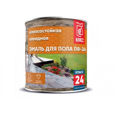 ЭМАЛЬ ПФ-266 желто-коричневый 20кг Класс-24