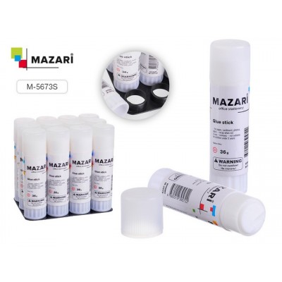 Клей карандаш MAZARI HITOMY, 36г, М-5673S*12/96 Клей карандаш MAZARI HITOMY, 36г, М-5673S*12/96