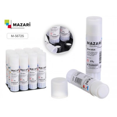 Клей карандаш MAZARI HITOMY, 21г, М-5672S *12/144