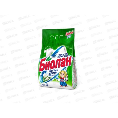 БИОЛАН Белые цветы автомат 2,4кг мягкая упаковка *4 /732-4/ 7024М БИОЛАН Белые цветы автомат 2,4кг мягкая упаковка *4 /732-4/ 7024М