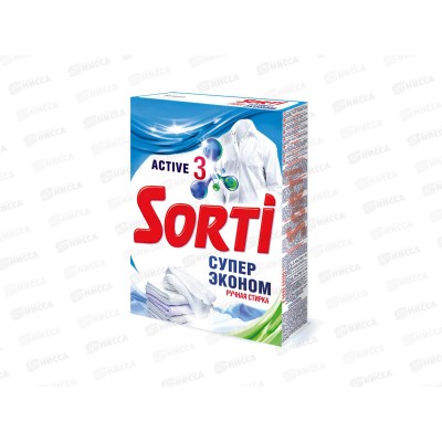 СОРТИ ГП супер эконом стиральный порошок 350гр *24 /8524-3 СОРТИ ГП супер эконом стиральный порошок 350гр *24 /8524-3