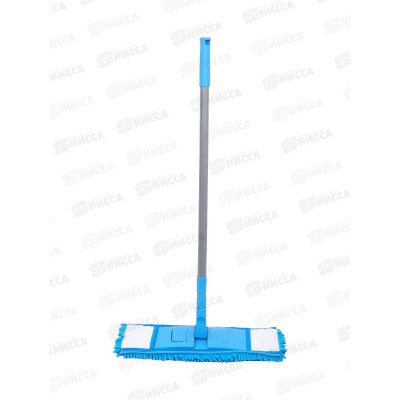 Швабра флеттер Хозяюшка с телескопической ручкой  микрофибра синель *24 10025