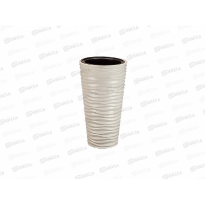 Кашпо ДЮНА 9/42л со вставкой Кремовый М3402 *1