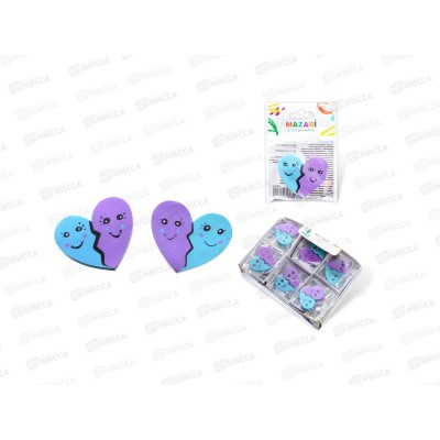 Ластик MAZARI HEARTLESS фигурный, M-6778*36/288/576 Ластик MAZARI HEARTLESS фигурный, M-6778*36/288/576