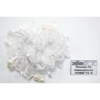 Резинка для волос Бант ткань/резина 070500 3424-3 *12  Б